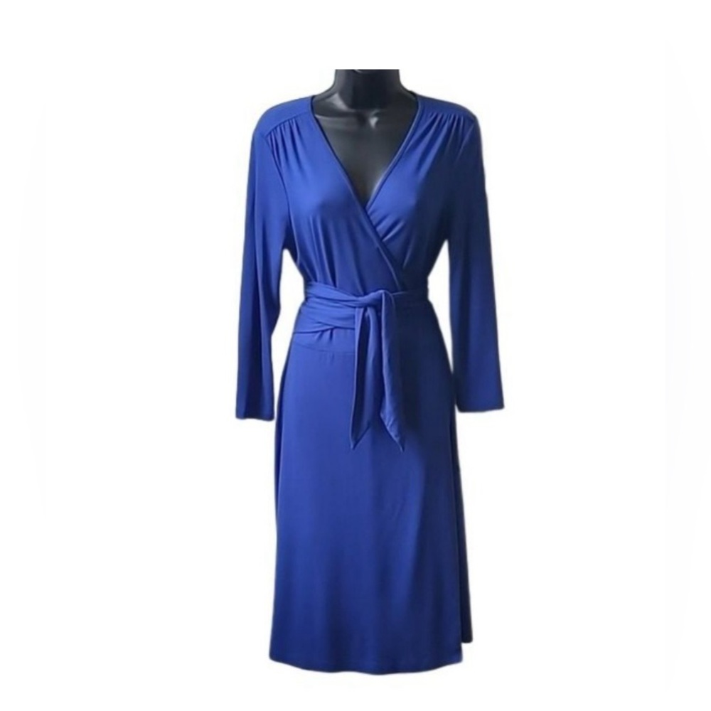 Banana Republic- Royal blue wrap‎ midi dress Size XS